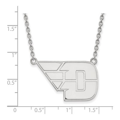 University of Dayton 10K White Gold Large Necklace – view 2