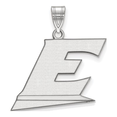 Eastern Kentucky University 10K White Gold Large Letter E Pendant