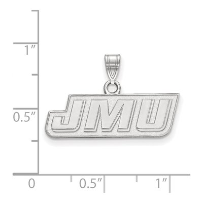 James Madison University 10K White Gold Small Pendant – view 2