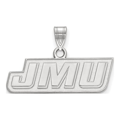 James Madison University 10K White Gold Small Pendant