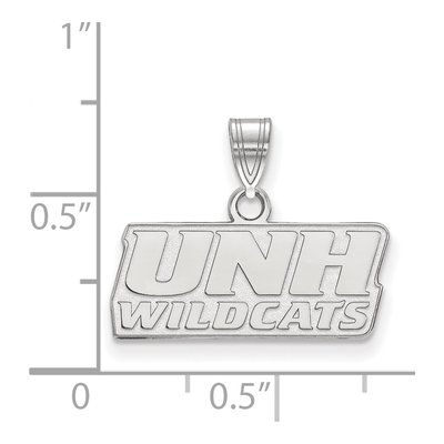 University of New Hampshire 10K White Gold Small Pendant – view 2