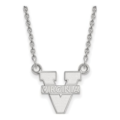 University of Virginia 10K White Gold Small Necklace