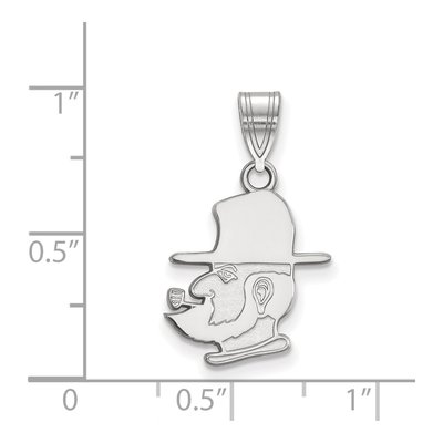 Appalachian State University 10K White Gold Mountaineer Medium Pendant – view 2