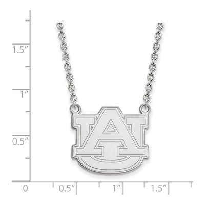 Auburn University 10K White Gold Large Necklace – view 2