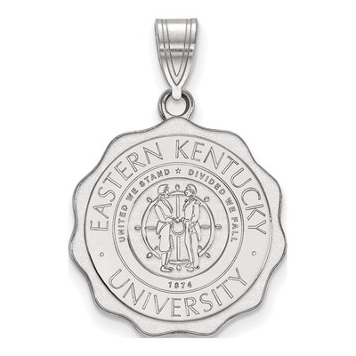 10K White Gold Eastern Kentucky Crest Pendant