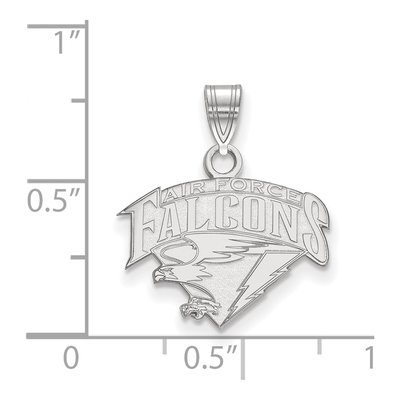 United States Air Force Academy 10K White Gold US Air Falcons Small Pendant – view 2