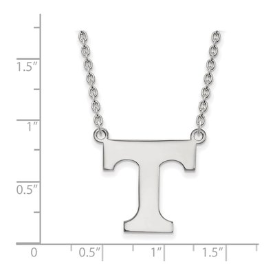 University of Tennessee 10K White Gold Large Of Letter T Necklace – view 2