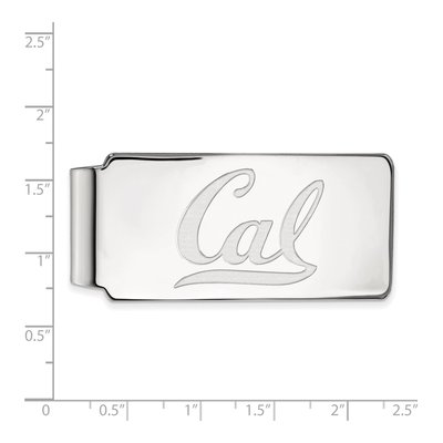 10K White Gold Logoart University Of California Berkeley Cal Money Clip – view 2
