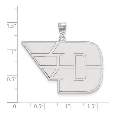 10K White Gold Logoart University Of Dayton Extra Large Pendant – view 2