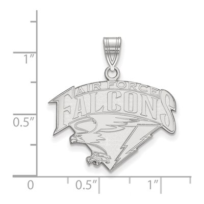 United States Air Force Academy 10K White Gold US Air Falcons Large Pendant – view 2