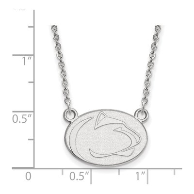 Pennsylvania State University 10K White Gold Penn Lion Small Necklace – view 2