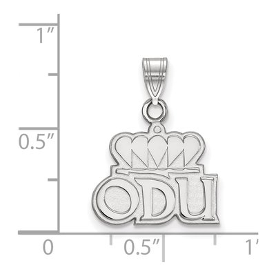 Old Dominion University 10K White Gold O-D-U Small Pendant – view 2
