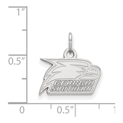 Georgia Southern University 10K White Gold Eagle Extra Small Pendant – view 2