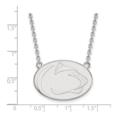 Pennsylvania State University 10K White Gold Penn Lion Large Necklace – view 2