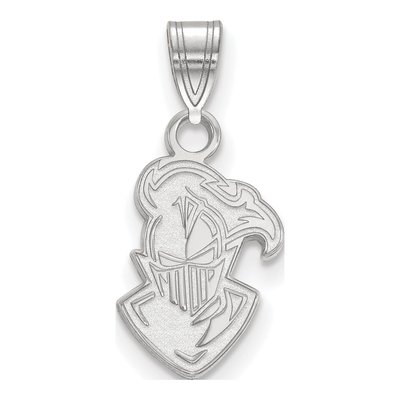 Furman University 10K White Gold Paladin Small Pendant