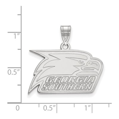 Georgia Southern University 10K White Gold Eagle Medium Pendant – view 2
