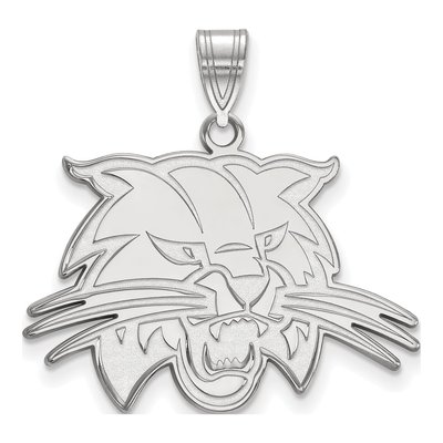 Ohio University 10K White Gold Bobcat Large Pendant