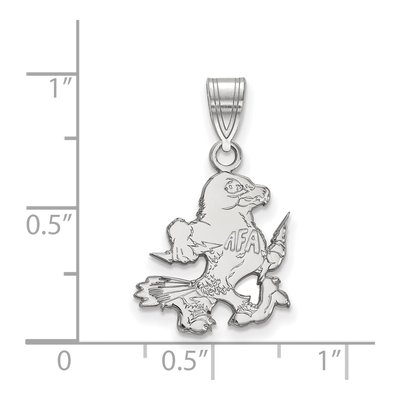 United States Air Force Academy 10K White Gold Falcon Medium Pendant – view 2