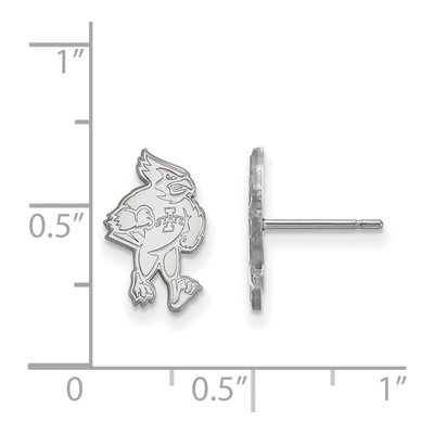 Iowa State University 10K White Gold Cardinal Small Stud Earrings – view 2
