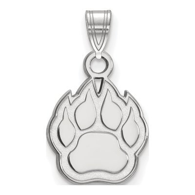 Northern Illinois University 10K White Gold Paw Small Pendant
