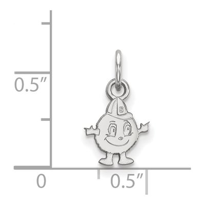 Syracuse University 10K White Gold Mascot Extra Small Pendant – view 2