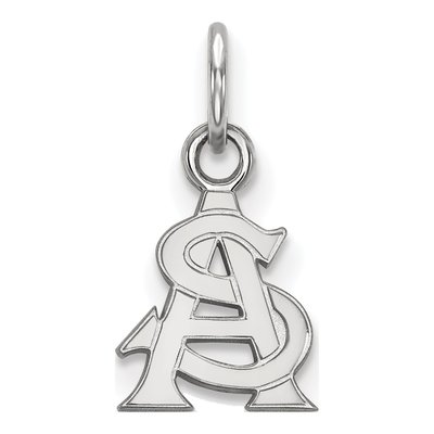 Arizona State University 10K White Gold Extra Small Pendant