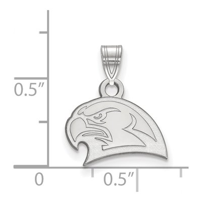 Miami University 10K White Gold Ohio Redhawk Small Pendant – view 2