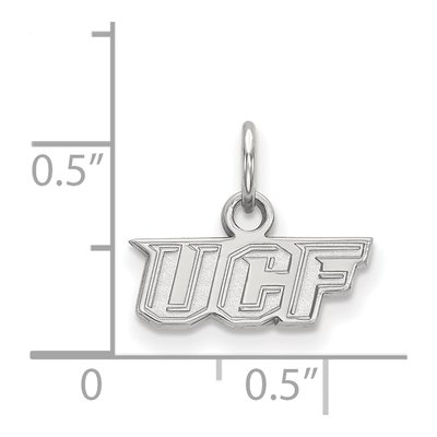 University of Central Florida 10K White Gold U-C-F Extra Small Pendant – view 2
