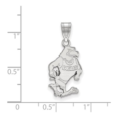Georgia Southern University 10K White Gold Eagle Large Pendant – view 2