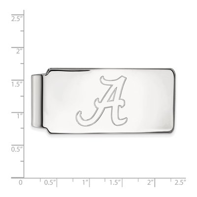 10K White Gold Logoart University Of Alabama Money Clip – view 2