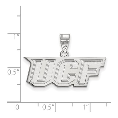 University of Central Florida 10K White Gold U-C-F Medium Pendant – view 2