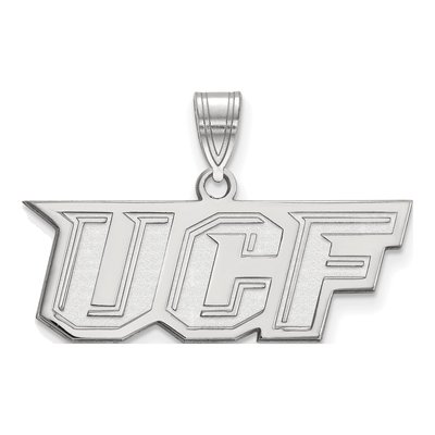 University of Central Florida 10K White Gold U-C-F Medium Pendant