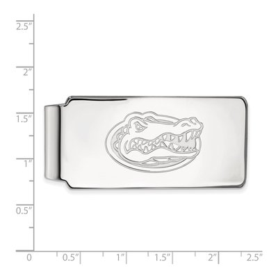 10K White Gold Logoart University Of Florida Gator Money Clip – view 2