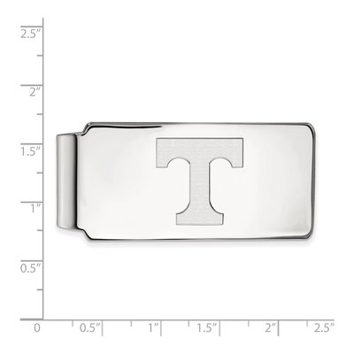 10K White Gold Logoart University Of Tennessee Letter T Money Clip – view 2