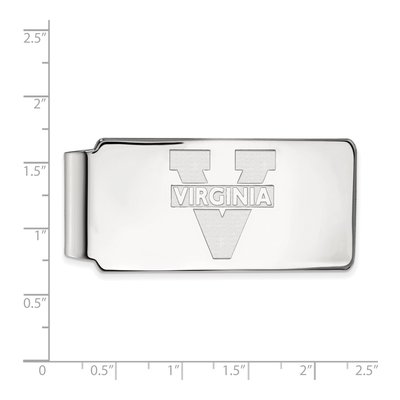 10K White Gold Logoart University Of Virginia Money Clip – view 2
