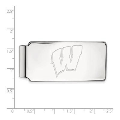 University of Wisconsin Silver Money Clip – view 2