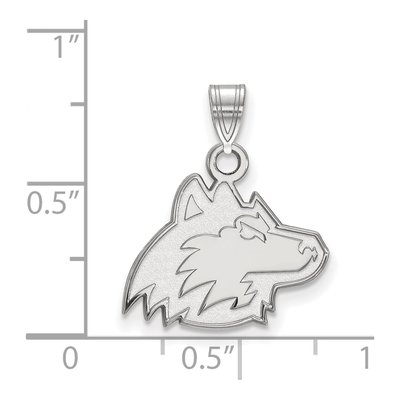 Northern Illinois University 10K White Gold Huskie Small Pendant – view 2