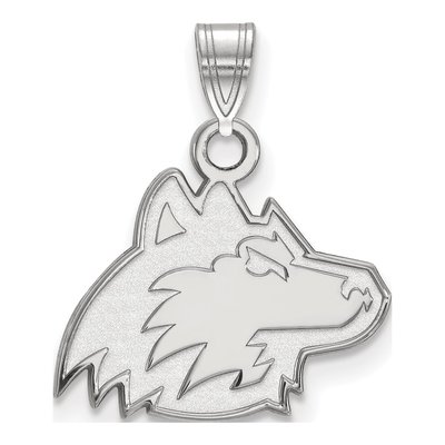 Northern Illinois University 10K White Gold Huskie Small Pendant