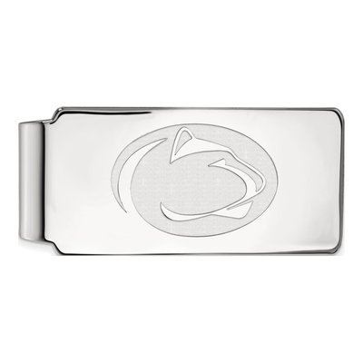 10K White Gold Logoart Penn State University Lion Money Clip