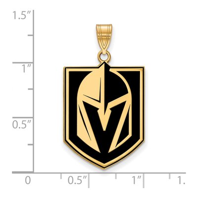 10K White Gold Vegas Golden Knights XL Pendant – view 2