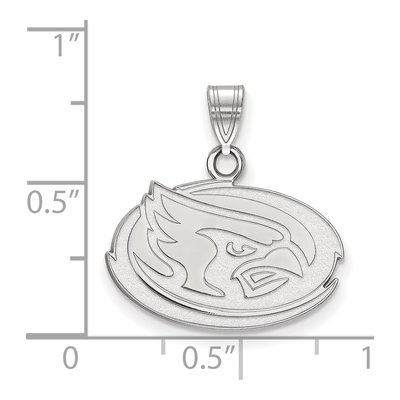 Iowa State University 10K White Gold Cardinal Small Pendant – view 2
