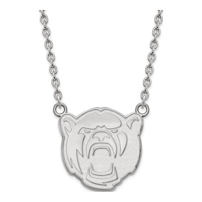 Baylor University 10K White Gold Large Necklace