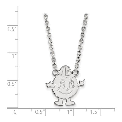 Syracuse University 10K White Gold Mascot Large Necklace – view 2