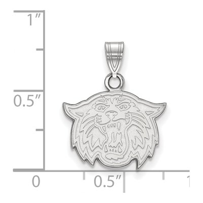 Villanova University 10K White Gold Wildcat Small Pendant – view 2