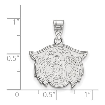 Villanova University 10K White Gold Wildcat Medium Pendant – view 2