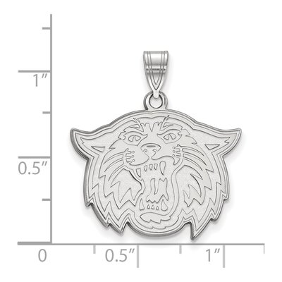 Villanova University 10K White Gold Wildcat Large Pendant – view 2
