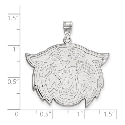 Villanova University 10K White Gold Wildcat Extra Large Pendant – view 2