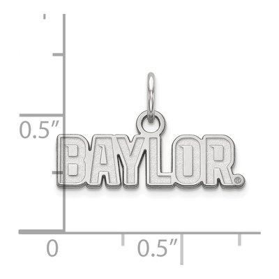 Baylor University 10K White Gold Extra Small Pendant – view 3
