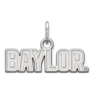 Baylor University 10K White Gold Extra Small Pendant