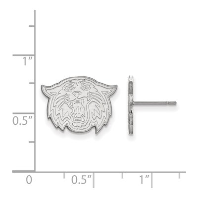 Villanova University 10K White Gold Wildcat Small Stud Earrings – view 2